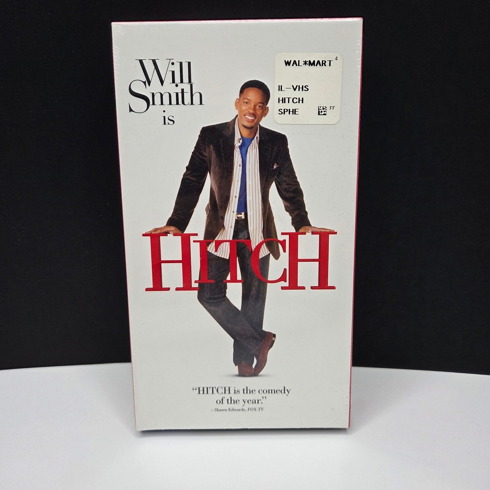 Hitch VHS Tape Will Smith Eva Mendes 2005 Rom-Com New Sealed Vintage Movie NIP